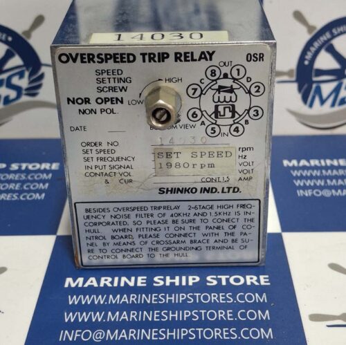 SHINKO 14030 1980-RPM OSR OVERSPEED TRIP RELAY