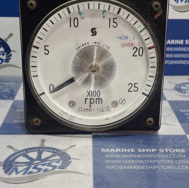 SHINKO DVF-11 RPM 0-25 RPM METER