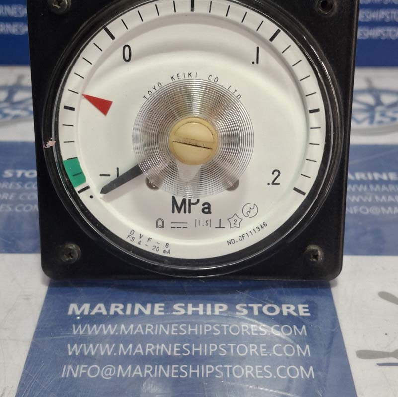 TOKYO KEIKI DVF-8 RPM 0-2 MPA PRESSURE INDICATOR