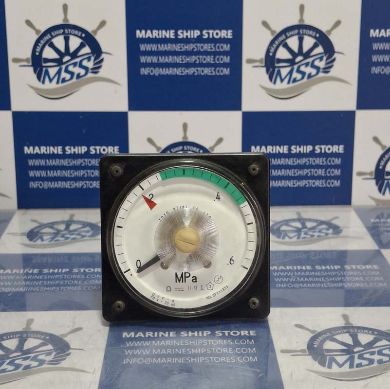 TOKYO KEIKI DVF-8 RPM 0-6 MPA PRESSURE INDICATOR