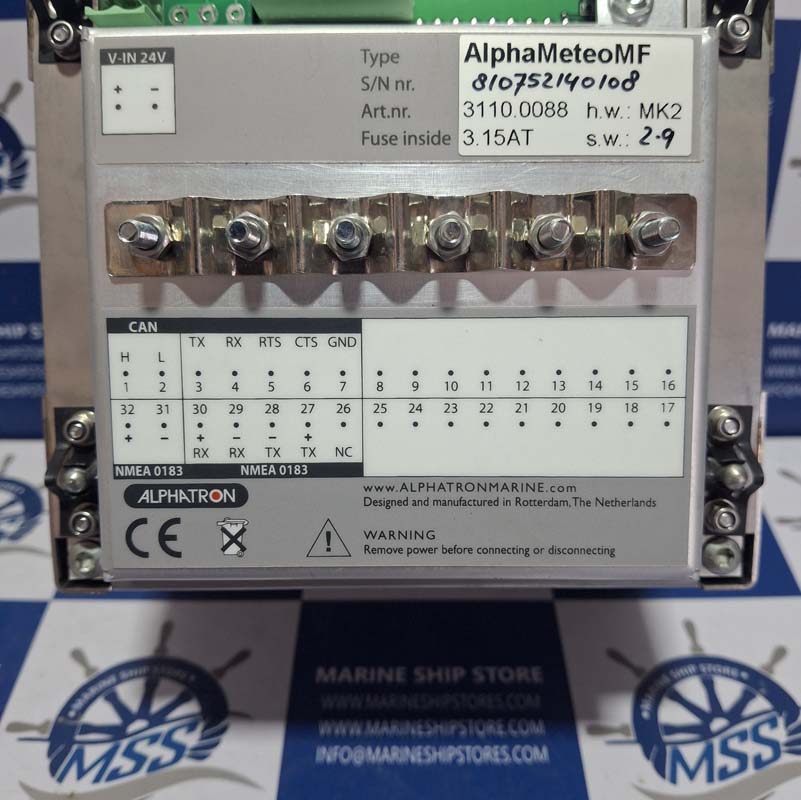 ALPHATRON MARINE ALPHA METEOMF MF-LINE 3110.0088 WEATHER INDICATOR-7 ALPHATRON MARINE ALPHA METEOMF MF-LINE 3110.0088 WEATHER INDICATOR