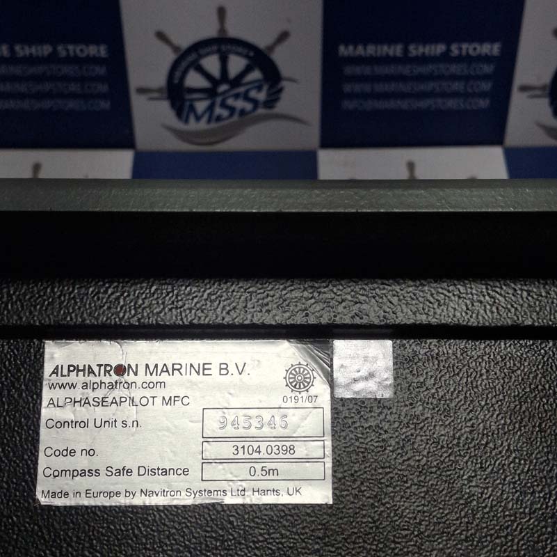 ALPHATRON MARINE ALPHASEAPILOT MFC 3104.0398 ADAPTIVE AUTOPILOT DISPLAY