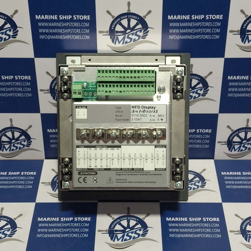 ALPHATRON MARINE MF-LINE ZWART 3113.0002 MFD DISPLAY