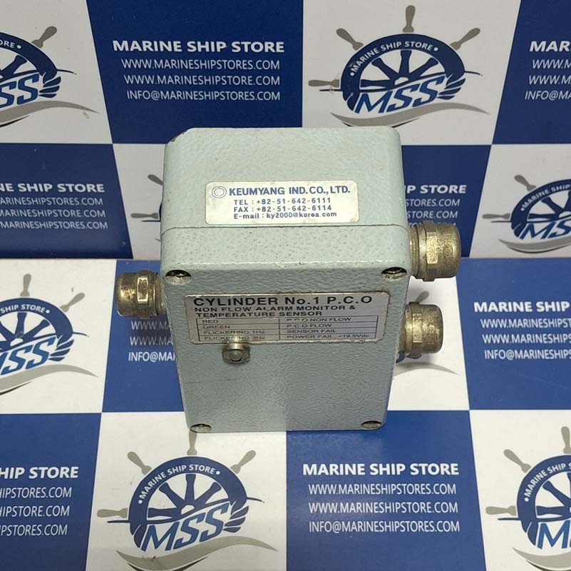 KEUMYANG CYLINDER NO.1 P.C.O NON FLOW ALARM MONITOR & TEMPERATURE SENSOR-2 KEUMYANG CYLINDER NO.1 P.C.O NON FLOW ALARM MONITOR & TEMPERATURE SENSOR