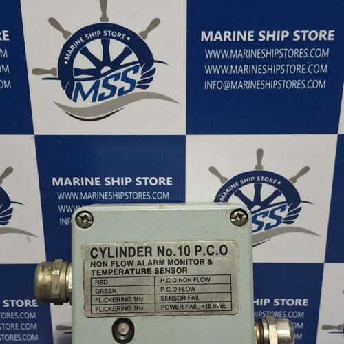 KEUMYANG CYLINDER NO.10 P.C.O NON FLOW ALARM MONITOR & TEMPERATURE SENSOR