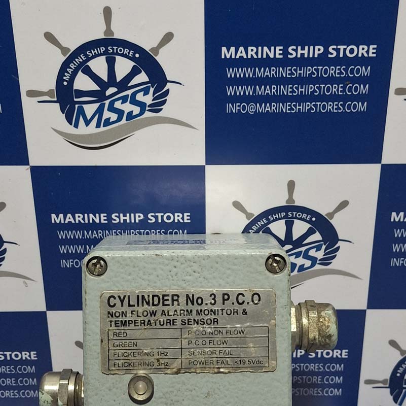 KEUMYANG CYLINDER NO.3 P.C.O NON FLOW ALARM MONITOR & TEMPERATURE SENSOR