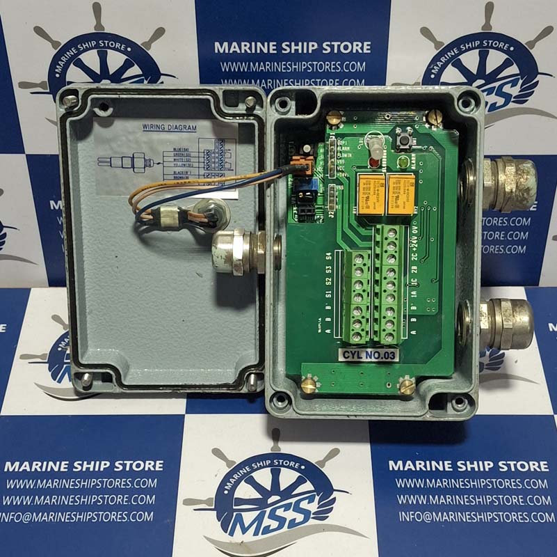 KEUMYANG CYLINDER NO.3 P.C.O NON FLOW ALARM MONITOR & TEMPERATURE SENSOR