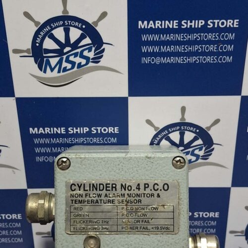 KEUMYANG CYLINDER NO.4 P.C.O NON FLOW ALARM MONITOR & TEMPERATURE SENSOR