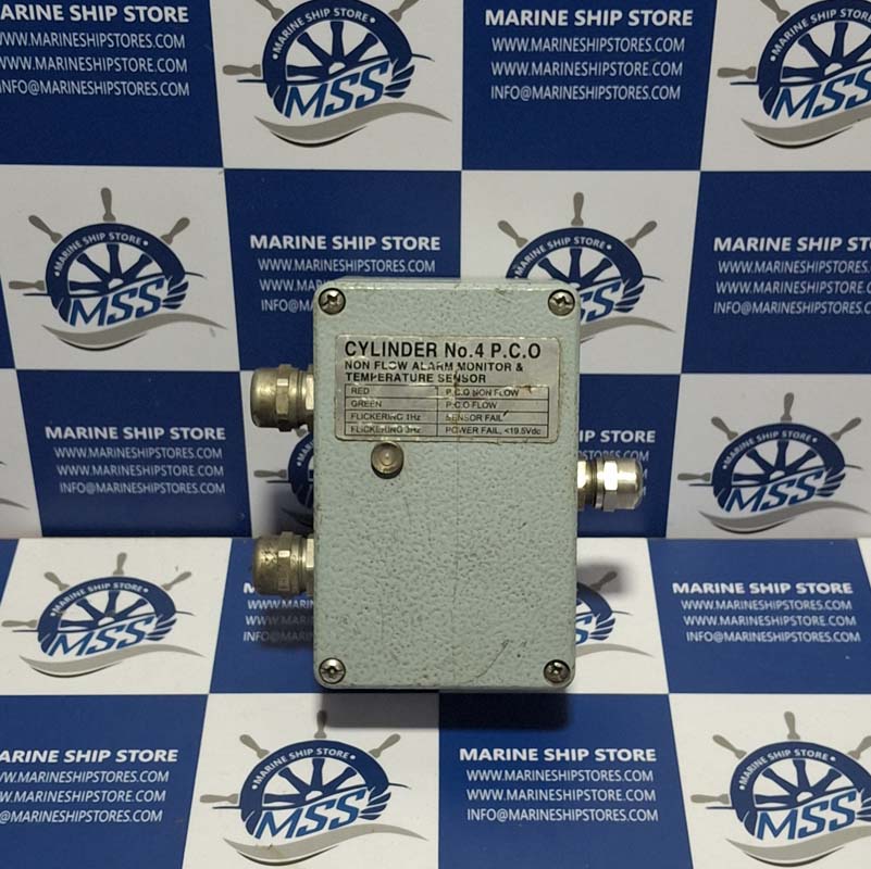 KEUMYANG CYLINDER NO.4 P.C.O NON FLOW ALARM MONITOR & TEMPERATURE SENSOR