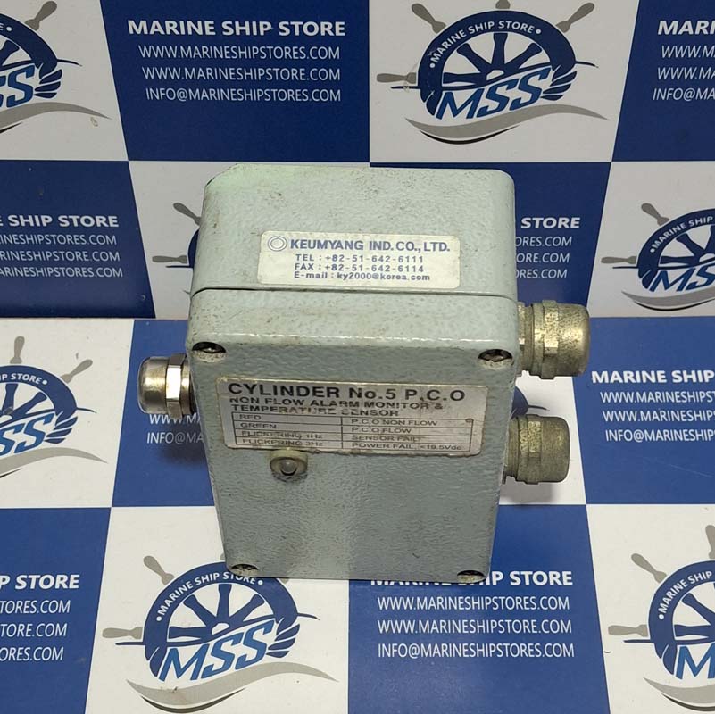 KEUMYANG CYLINDER NO.5 P.C.O NON FLOW ALARM MONITOR & TEMPERATURE SENSOR