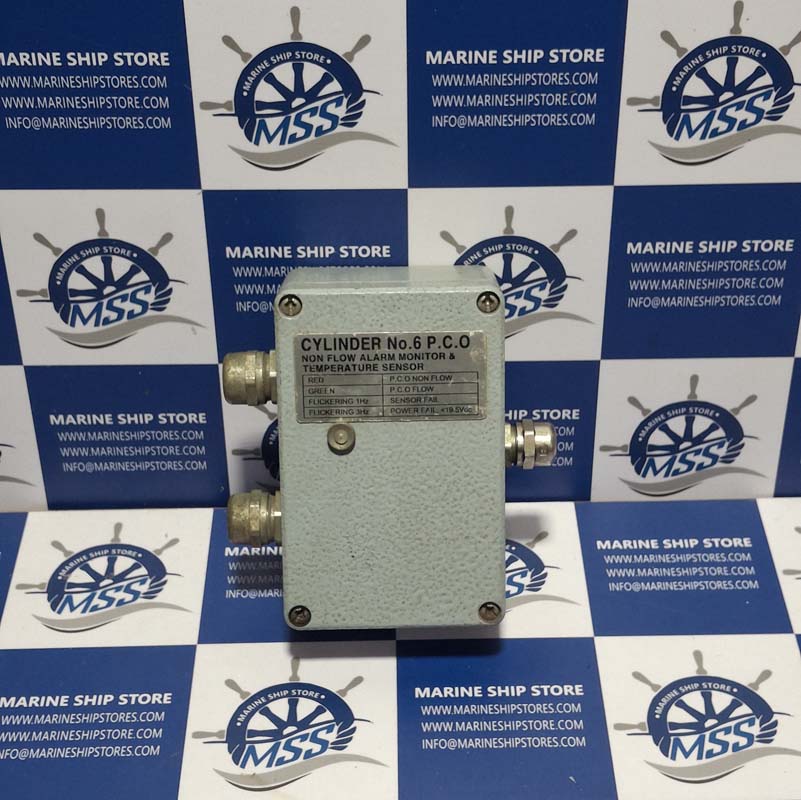KEUMYANG CYLINDER NO.6 P.C.O NON FLOW ALARM MONITOR & TEMPERATURE SENSOR