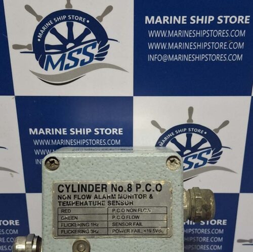 KEUMYANG CYLINDER NO.8 P.C.O NON FLOW ALARM MONITOR & TEMPERATURE SENSOR