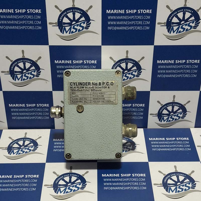 KEUMYANG CYLINDER NO.8 P.C.O NON FLOW ALARM MONITOR & TEMPERATURE SENSOR