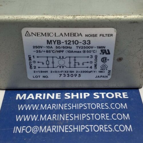 NEMIC-LAMBDA MYB-1210-33 NOISE FILTER