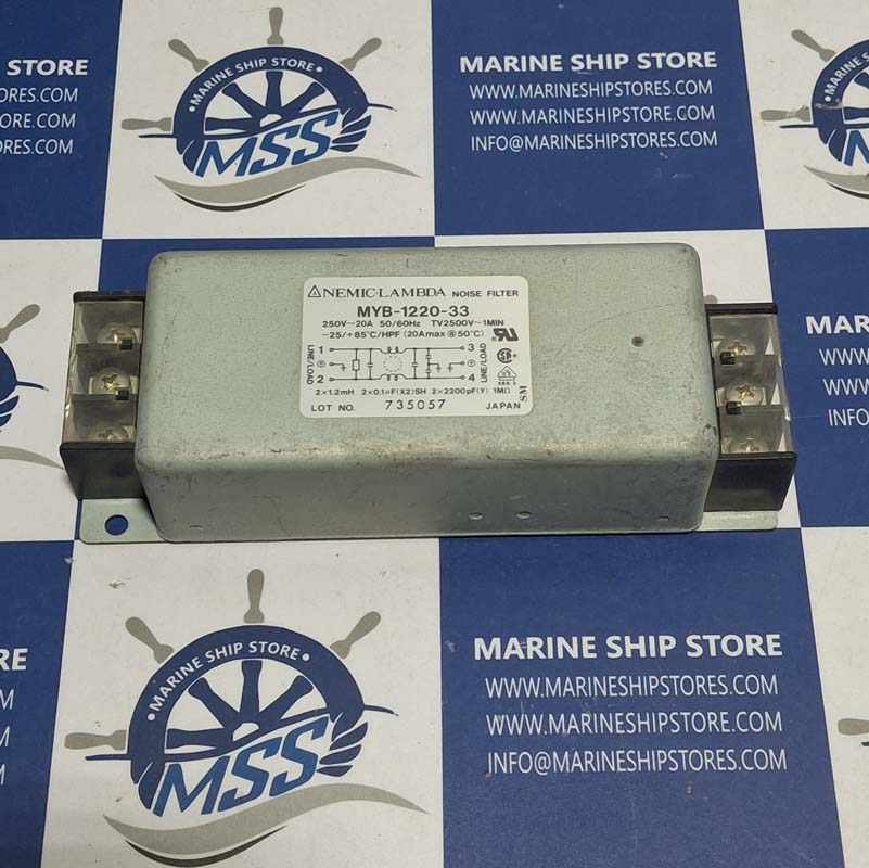 NEMIC-LAMBDA MYB-1220-33 NOISE FILTER-2 NEMIC-LAMBDA MYB-1220-33 NOISE FILTER