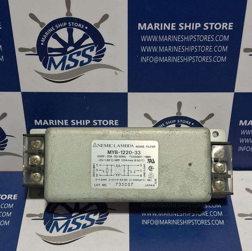 NEMIC-LAMBDA MYB-1220-33 NOISE FILTER NEMIC-LAMBDA MYB-1220-33 NOISE FILTER