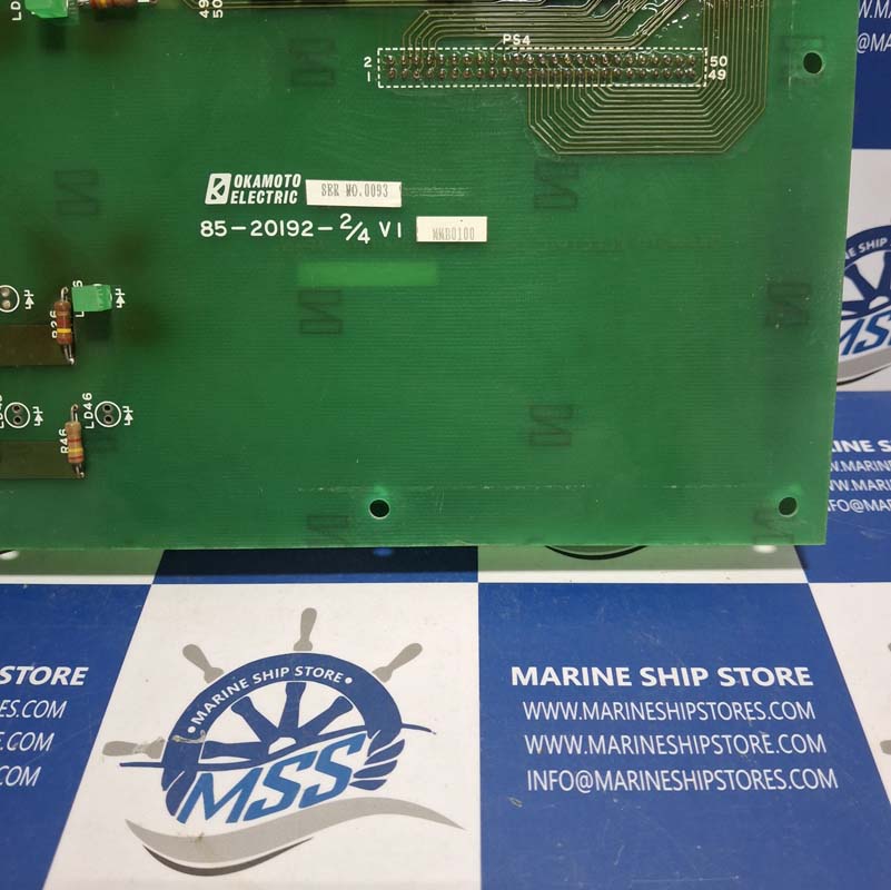 OKAMOTO ELECTRIC 85-20192-2-4 V1 85-20192-1-4 V1 PCB CARD-2 OKAMOTO ELECTRIC 85-20192-2-4 V1 85-20192-1-4 V1 PCB CARD