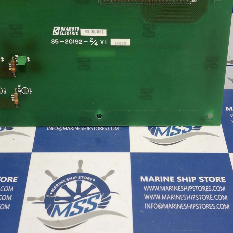 OKAMOTO ELECTRIC 85-20192-2-4 V1 PCB CARD