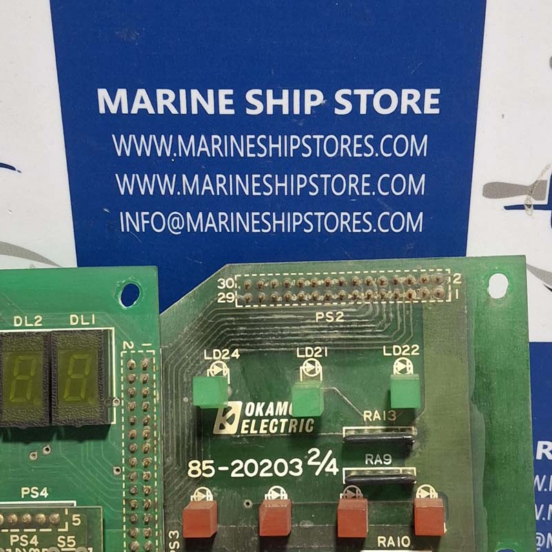 OKAMOTO ELECTRIC 85-20203 2-4 85-20203 3-4 CONTROL PANEL CARD-4 OKAMOTO ELECTRIC 85-20203 2-4 85-20203 3-4 CONTROL PANEL CARD