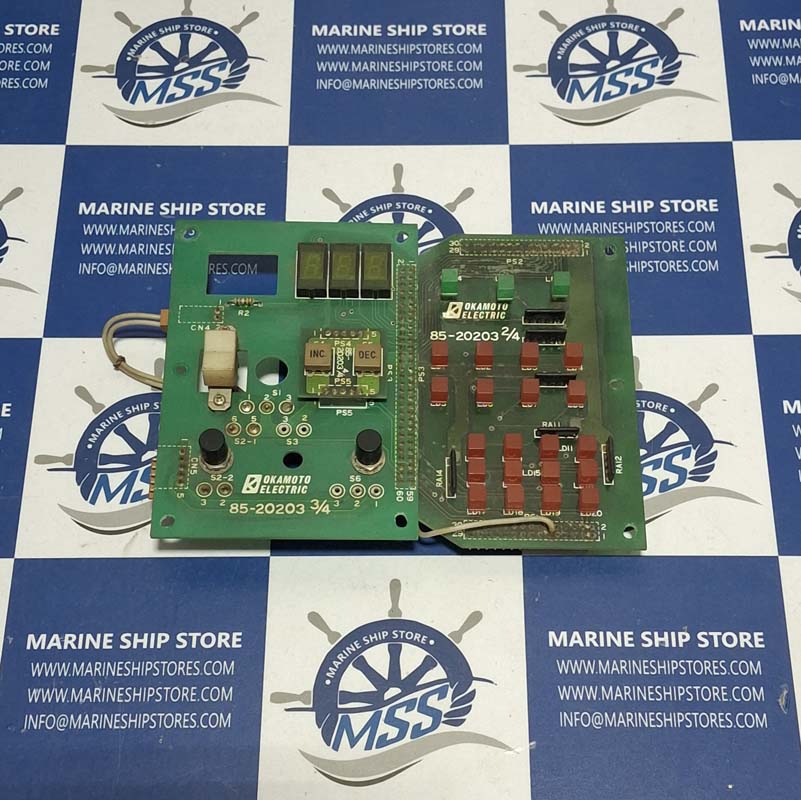 OKAMOTO ELECTRIC 85-20203 2-4 85-20203 3-4 CONTROL PANEL CARD-5 OKAMOTO ELECTRIC 85-20203 2-4 85-20203 3-4 CONTROL PANEL CARD