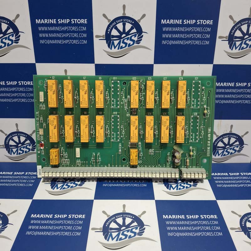 UZUSHIO ELECTRIC USA5-42A NO-1077F STEERING GEAR ALARM PANEL CARD-1 UZUSHIO ELECTRIC USA5-42A NO-1077F STEERING GEAR ALARM PANEL CARD