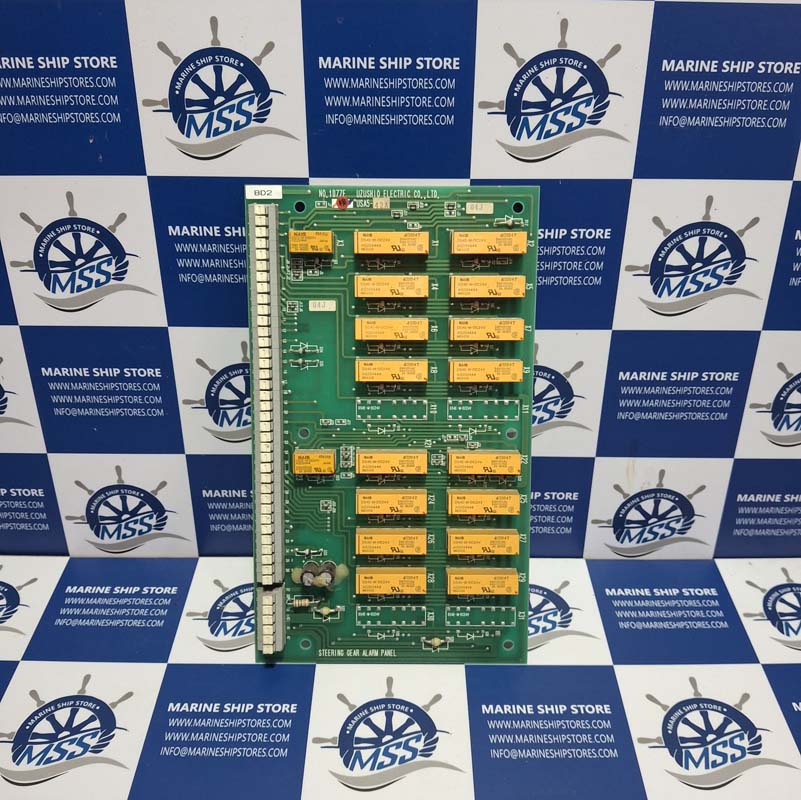 UZUSHIO ELECTRIC USA5-42A NO-1077F STEERING GEAR ALARM PANEL CARD UZUSHIO ELECTRIC USA5-42A NO-1077F STEERING GEAR ALARM PANEL CARD